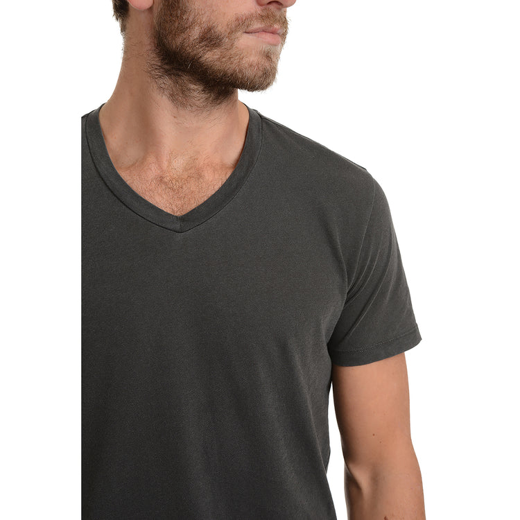 Men wearing Dark Gray Classic V-Neck Driggs Tee