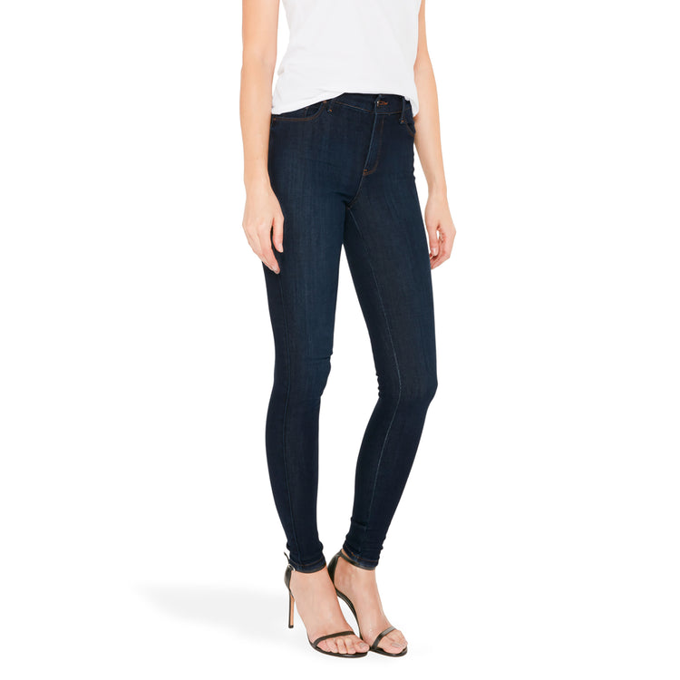 Women wearing Faded Medium/Dark Blue High Rise Skinny Jane Jeans