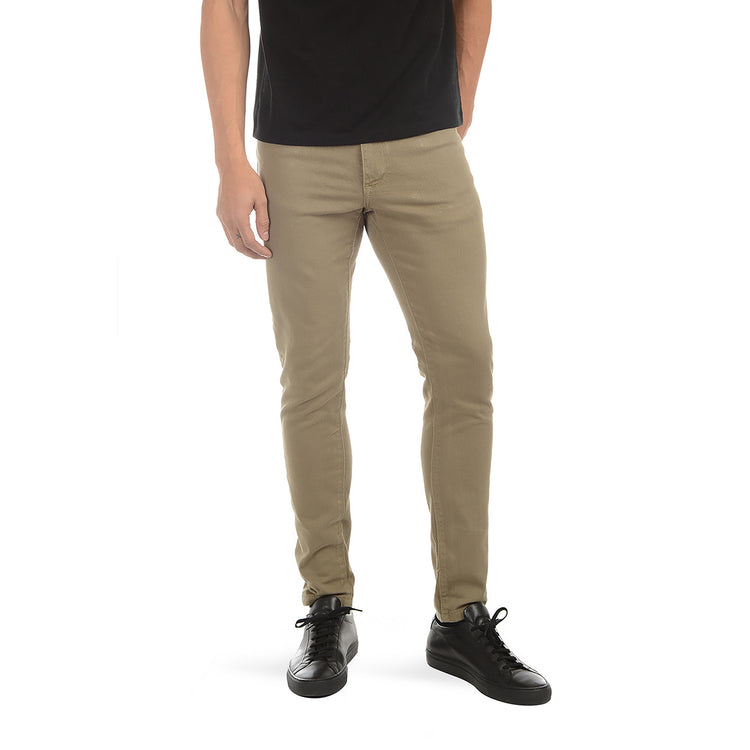 Men wearing Olive Skinny Mercer Jeans