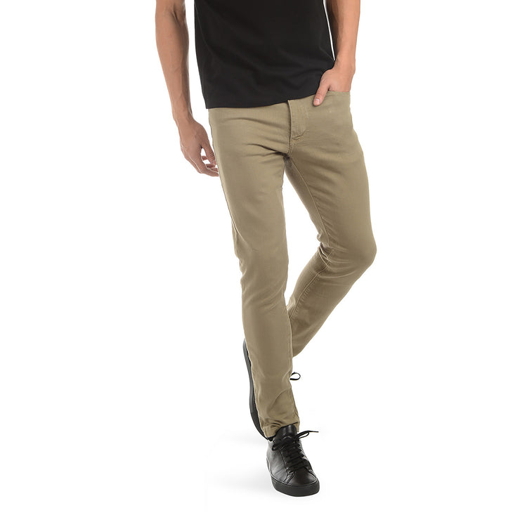 Men wearing Olive Skinny Mercer Jeans