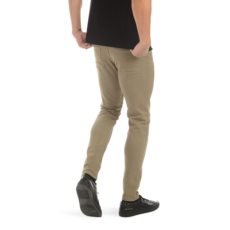 Men wearing Olive Skinny Mercer Jeans