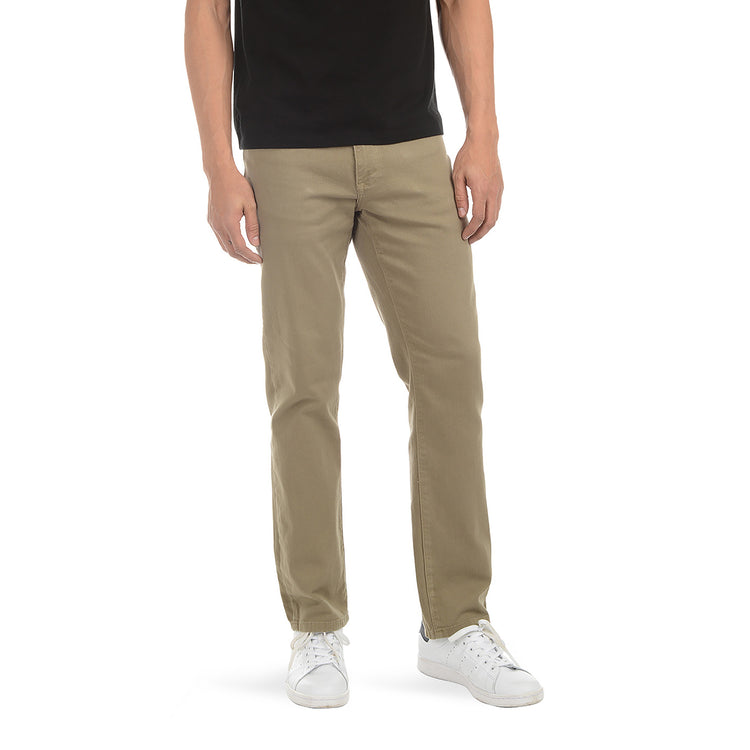 Men wearing Olive Straight Mercer Jeans