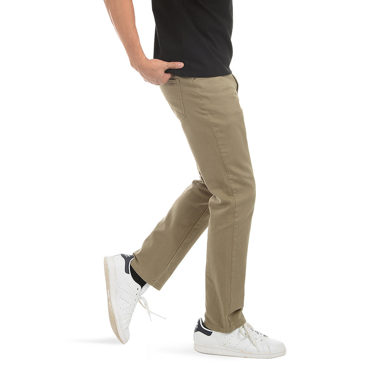 Men wearing Olive Straight Mercer Jeans