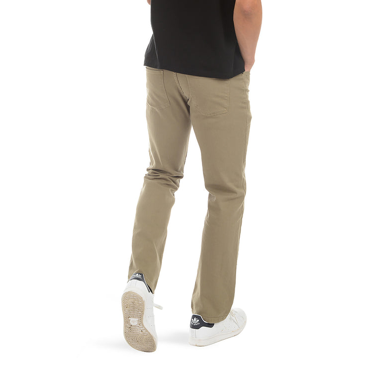 Men wearing Olive Straight Mercer Jeans