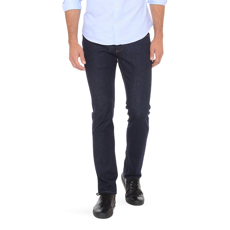 Men wearing Dark Blue Slim Broome Jeans