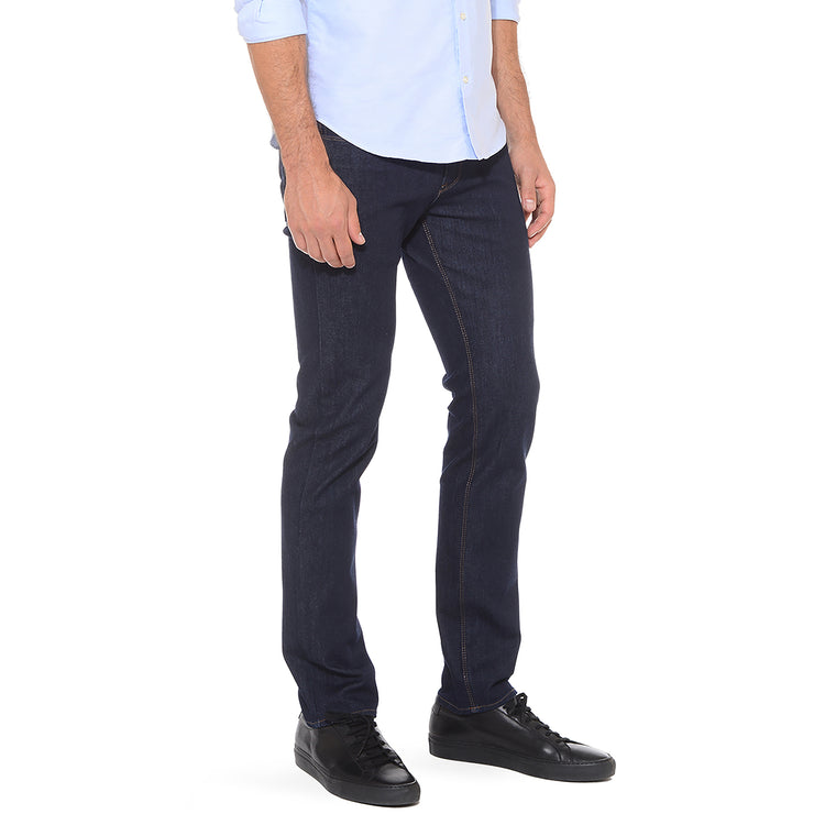 Men wearing Dark Blue Slim Broome Jeans