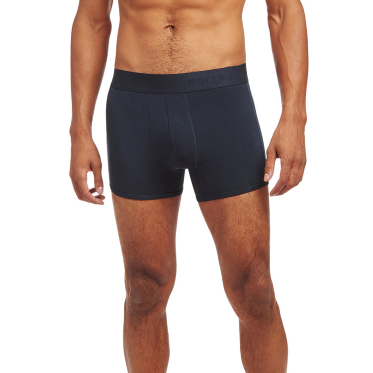 Men wearing Navy Second Skin Trunk Promo