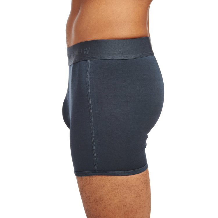 Men wearing Steel Gray Second Skin Trunk
