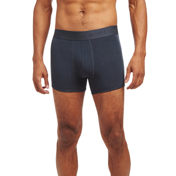 Men wearing Steel Gray Second Skin Trunk