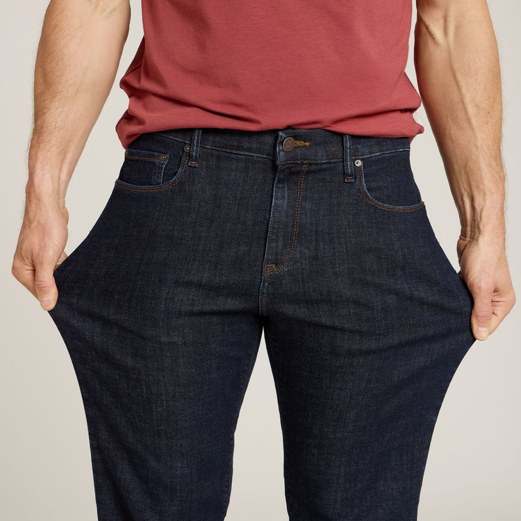 Men wearing Azul oscuro Straight Wooster Jeans