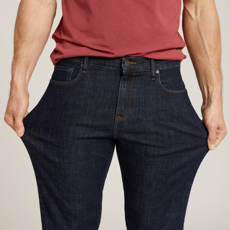 Men wearing Azul oscuro Straight Wooster Jeans