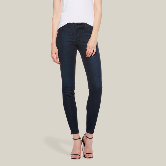 Jane Mid Rise Skinny Jeans Bleu  Médium/Foncé Mid Rise Skinny jeans