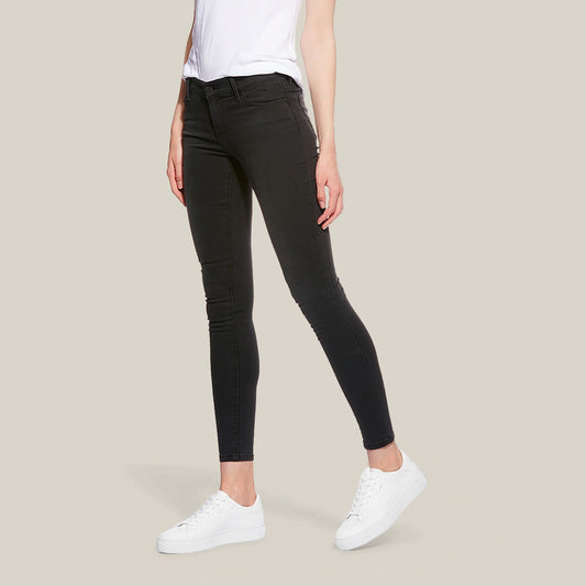 Orchard Mid Rise Skinny Jeans Gris oscuro Mid Rise Skinny jeans