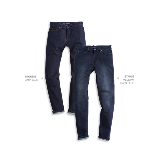 Slim Broome and Slim Staple 2-Pack Jeans Medium/Dark Blue / Dark Blue fabric jeans