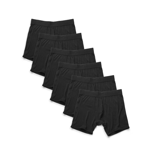 Boxer Brief 6-Pack Black Boxer Brief underwear