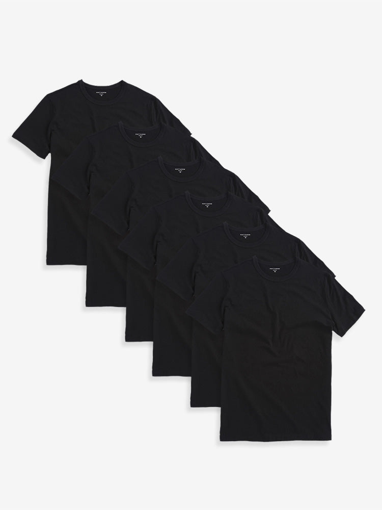  wearing Black/White Classic Crew Driggs 6-Pack Pre Order tees
