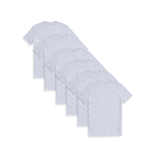 Classic Crew Driggs 6-Pack White Crew tees