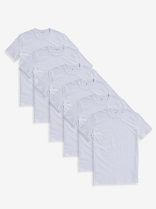 Classic Crew Driggs 6-Pack White Crew tees
