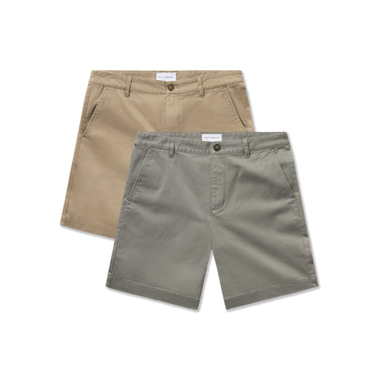Stretch Chino Short 2-Pack Light Sage/Khaki Short shorts