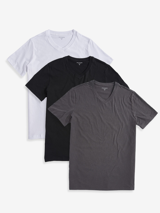Classic V-Neck Driggs 3-Pack White/Black/Dark Gray V-Neck tees