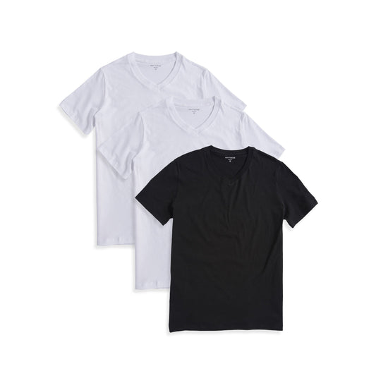 Classic V-Neck Driggs 3-Pack White/White/Black V-Neck tees