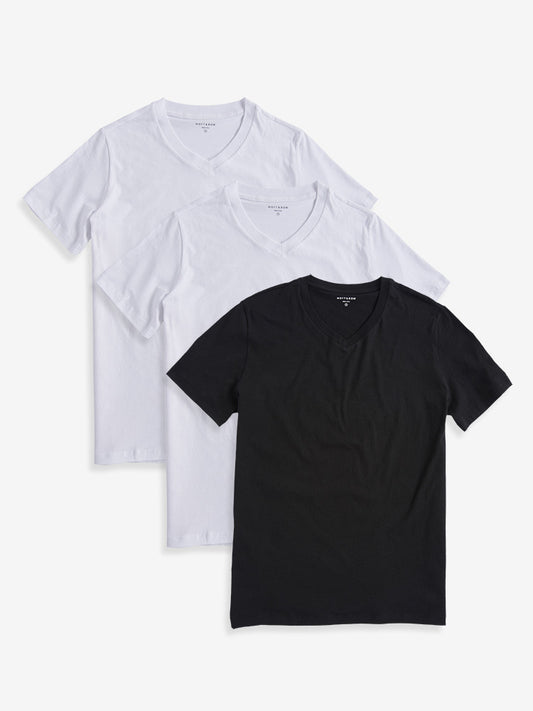 Classic V-Neck Driggs 3-Pack White/White/Black V-Neck tees