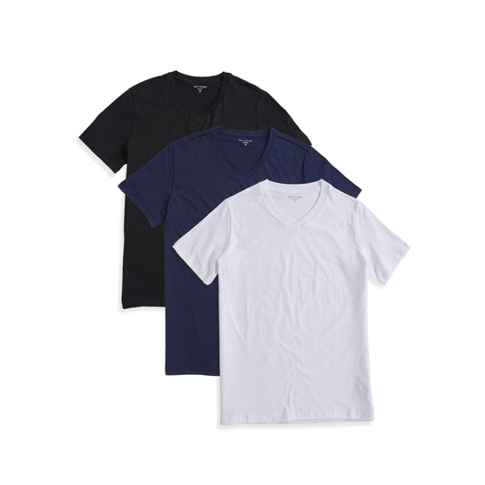 Classic V-Neck Driggs 3-Pack Black/Navy/White V-Neck tees