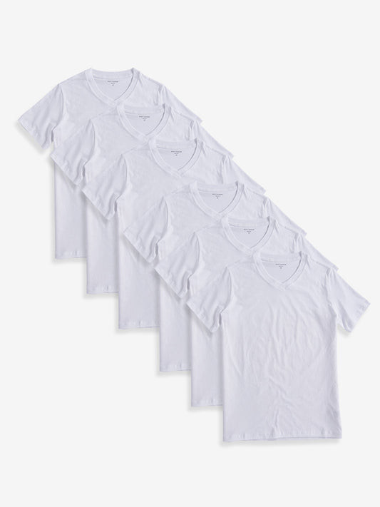 Classic V-Neck Driggs 6-Pack White V-Neck tees