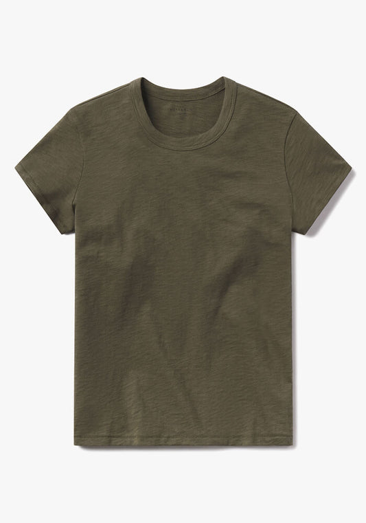 Classic Crew Slub Tee Verde militar Crew tees