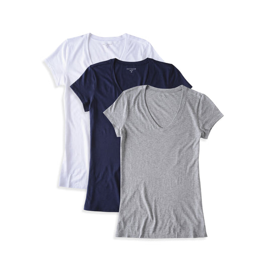 Fitted V-Neck Marcy 3-Pack  bdl3_women_vneck_tee tees
