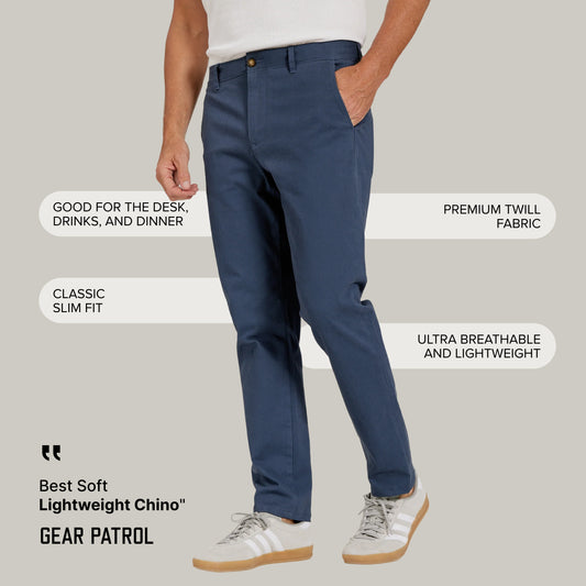 Everyday Comfort Slim Chino Pants Riverside slim-pants pants