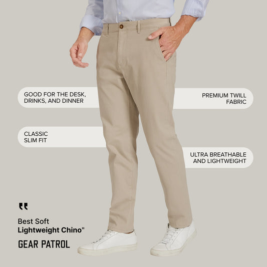 Everyday Comfort Slim Chino Pants  Chino pants
