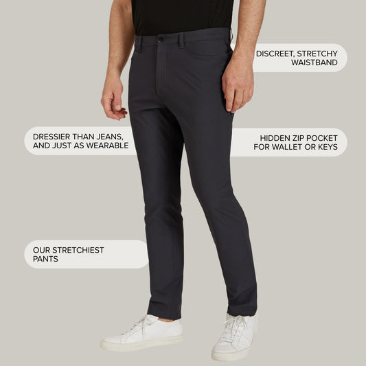 5 Pocket Travel Pants Granite Travel pants
