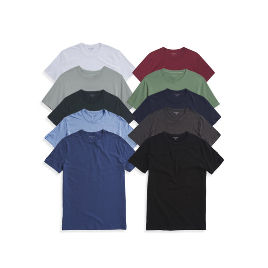 Classic Crew Driggs 10-Pack Black/White/Navy/Baltic Blue/Dark Gray/Pine/California Blue/Brick Red/Gray Green/Olive bdl10_men_crew_tee tees
