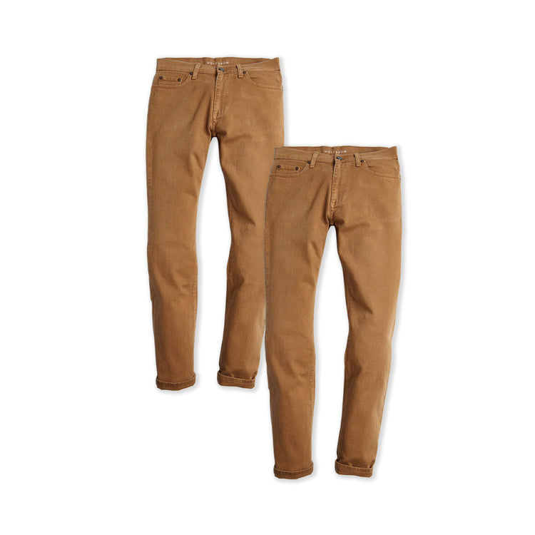  wearing Khaki Slim Mercer 2-Pack Jeans