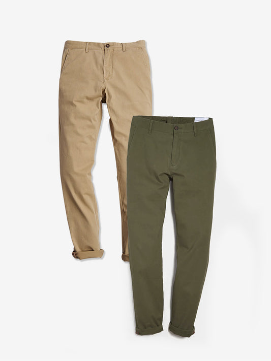 Everyday Comfort Slim Chino Pants 2-Pack  Slim pants