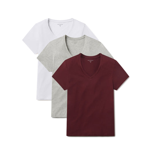Fitted V-Neck Marcy 3-Pack  bdl3_women_vneck_tee tees