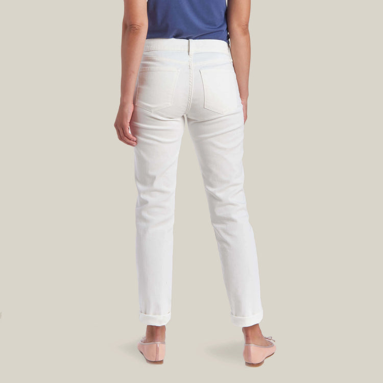 Women wearing Os Slim Boyfriend Mercer Jeans