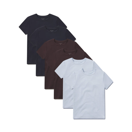 Second Skin Crew Tee 6-Pack  bdl6_women_second_skin_crew tees