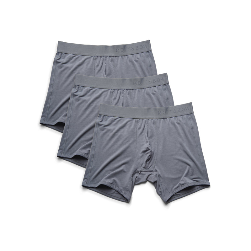 Men wearing Gray Boxer Brief 3-Pack underwear
