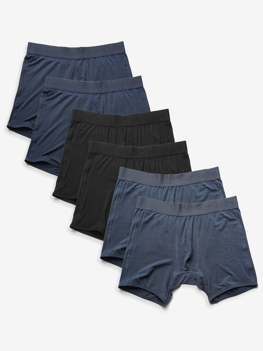 Boxer Brief 6-Pack Steel Gray/Navy/Black Boxer Brief underwear