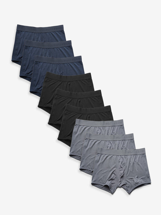 Trunks 9-Pack Gray/Navy/Black Trunk underwear