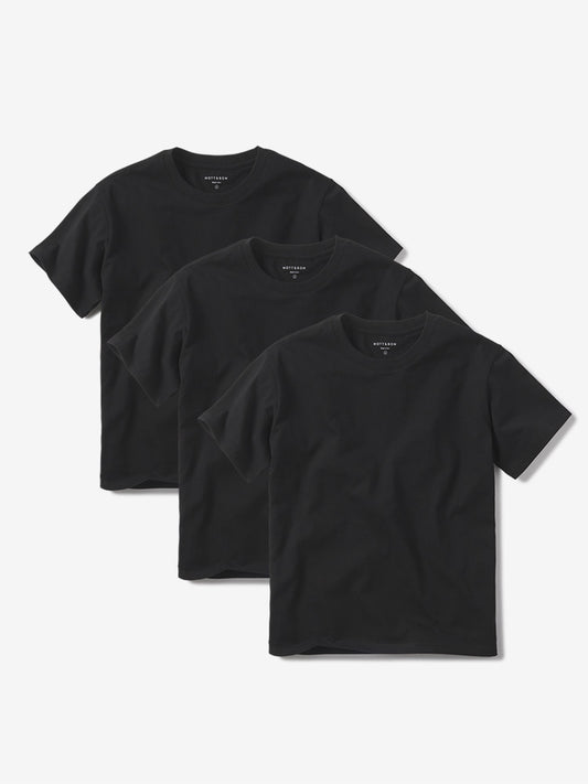 Everyday Cotton Crew Tee 3-Pack Black Crew tees