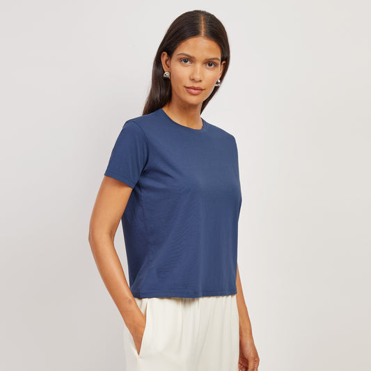Everyday Cotton Crew Tee Venice Blue Crew tees