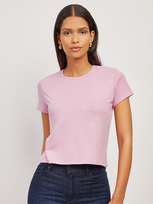 Cropped Fitted Crew Marcy Tee  Crew tees