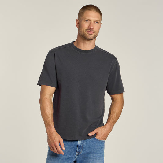 Cotton Jersey Oversized Tee Vintage Gray Oversized tees