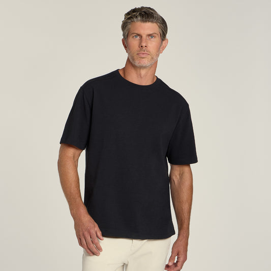 Cotton Jersey Oversized Tee Vintage Black Oversized tees