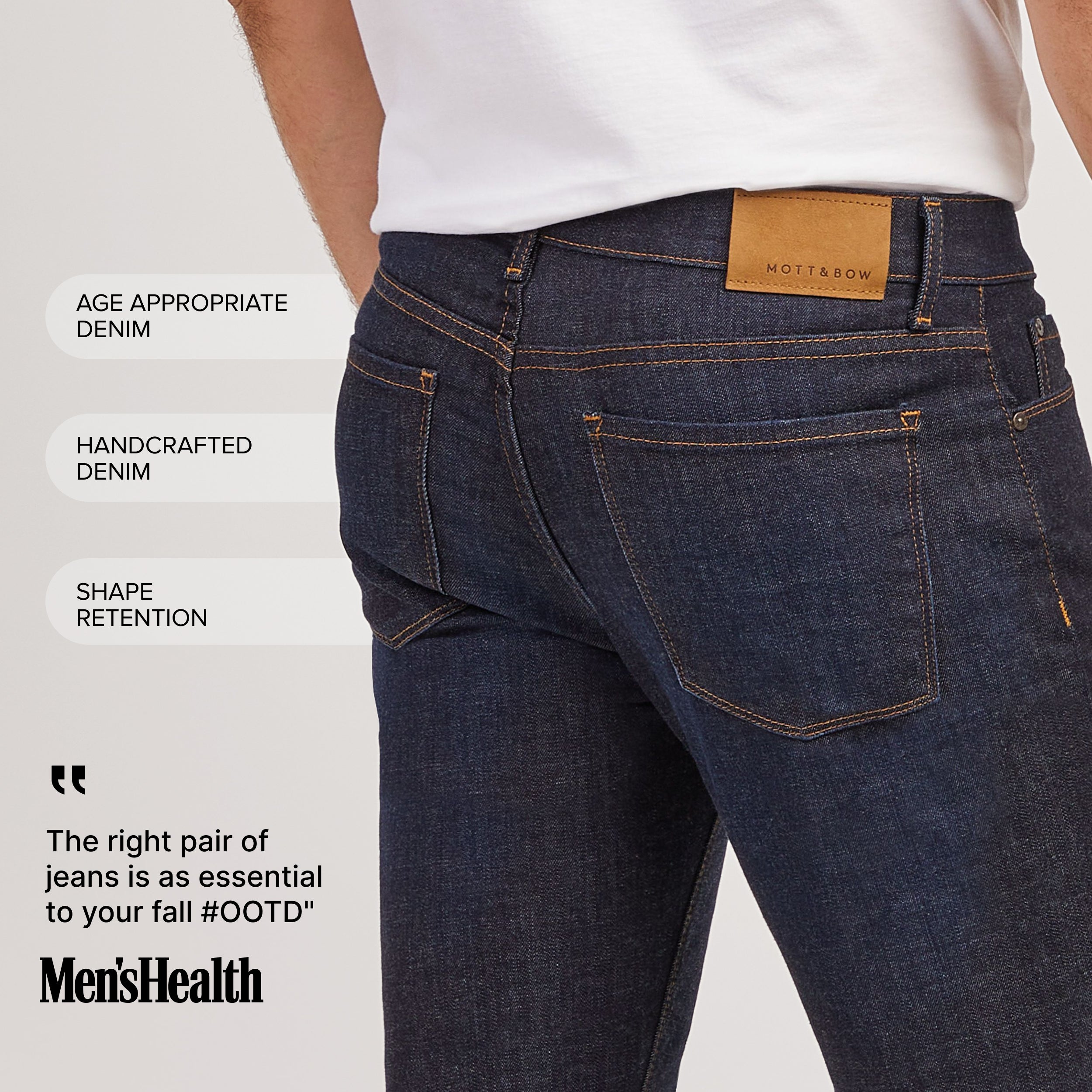 Men wearing Dark Blue Slim Crosby Jeans