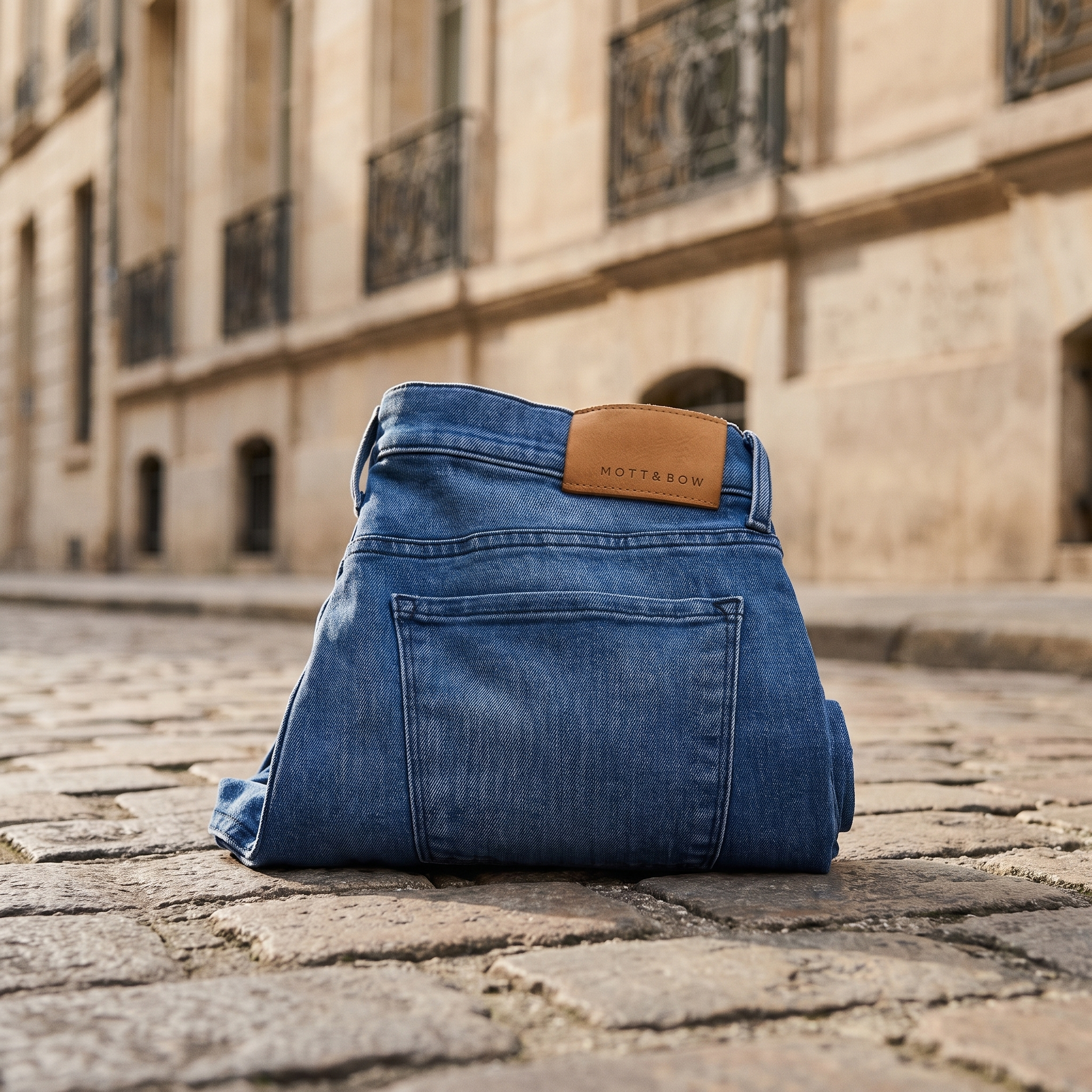 Men wearing Azul medio Straight Staple Jeans