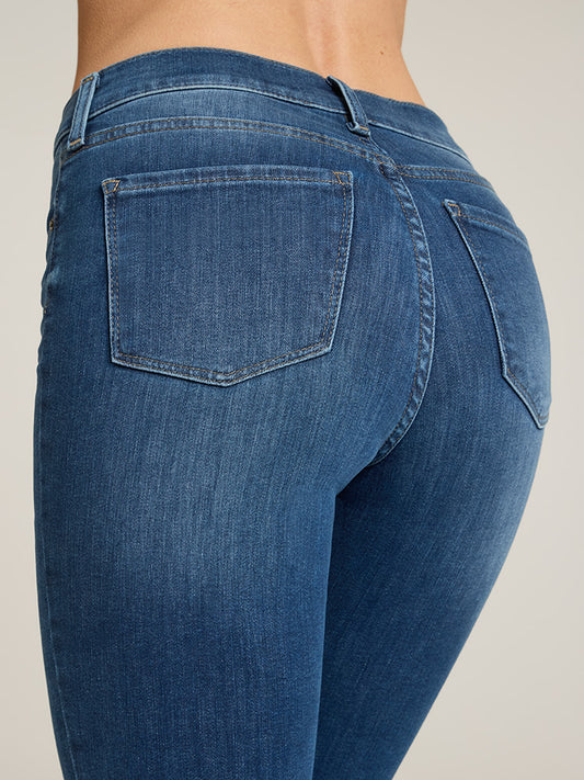 High Rise Miniboot Ankle Logan Jeans Medium Blue High-Rise jeans